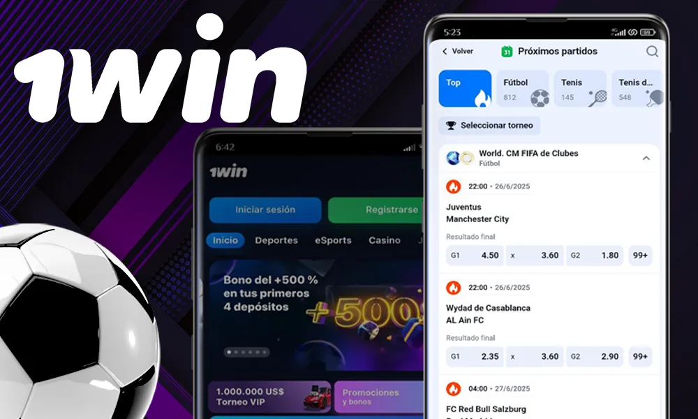 Apuestas deportivas en la app