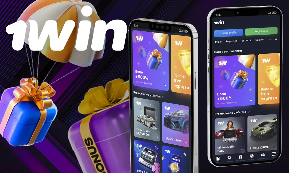 Promociones en la app móvil 1win